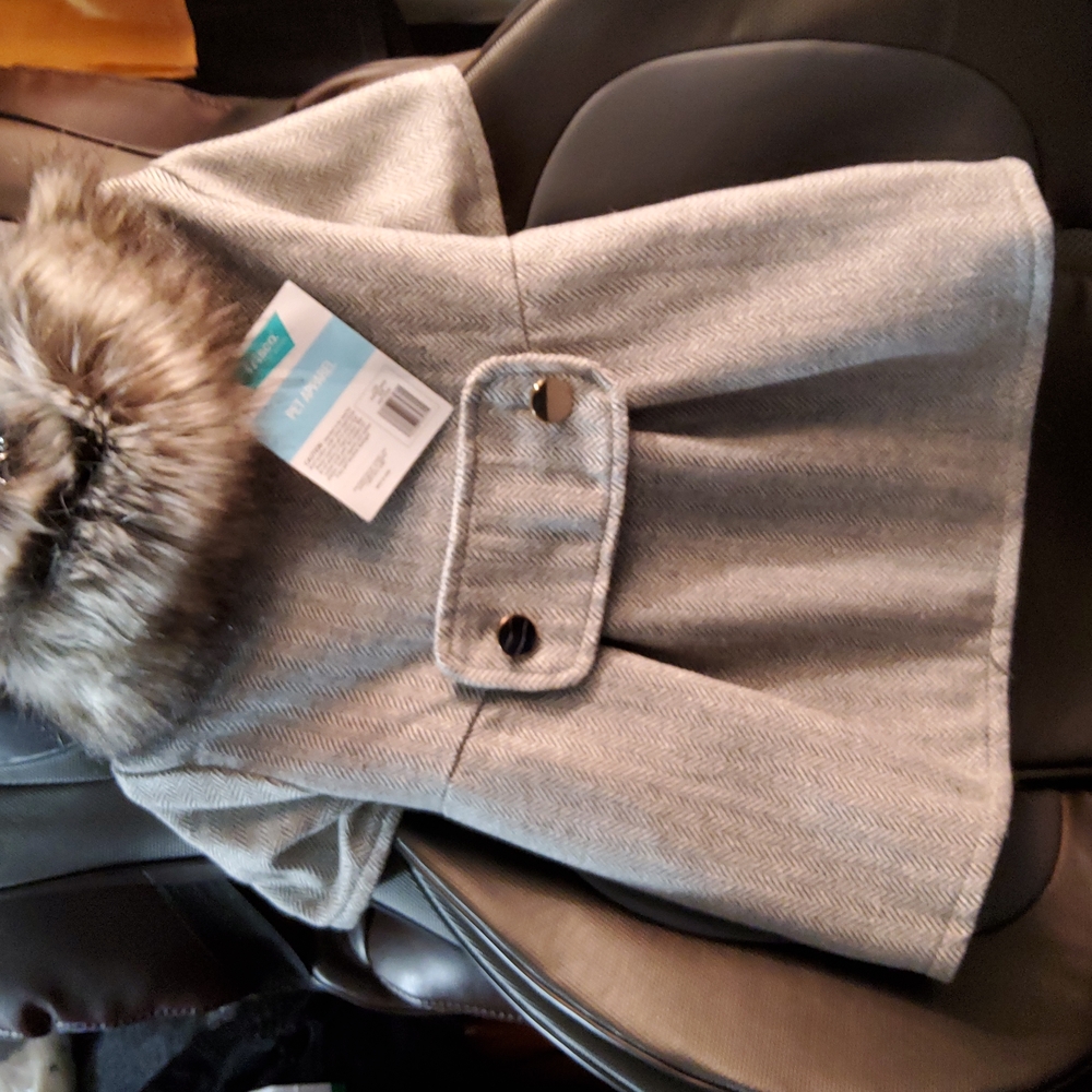PET APPAREL ,FRISCO, LARGE  GRAY